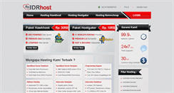 Desktop Screenshot of idrhost.com